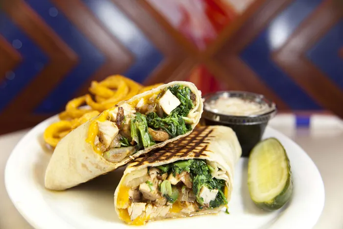 Delicious diner food presentation