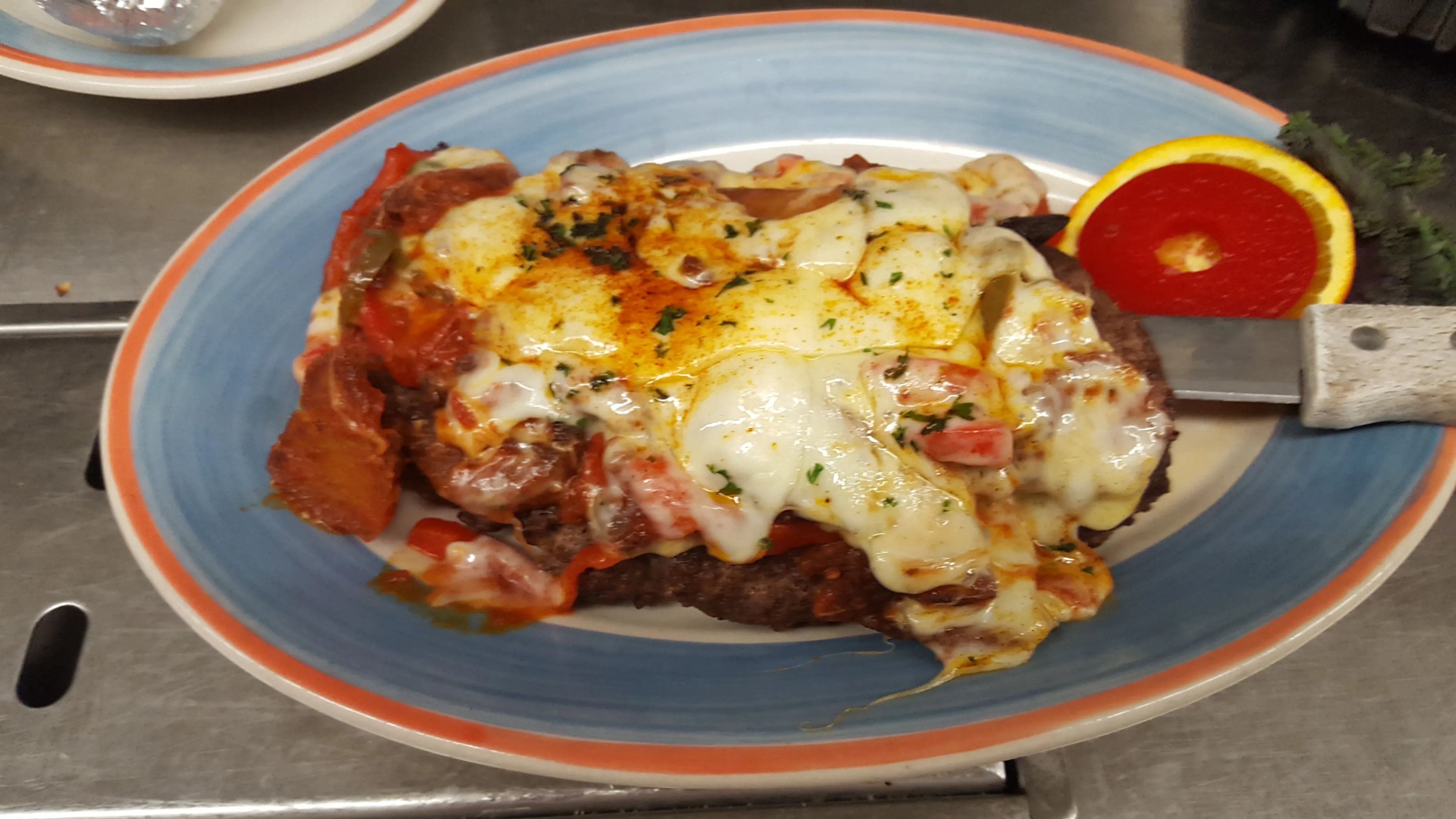 Delicious diner food presentation